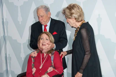 Garr with Mel Brooks and Cloris Leachman at a 40th anniversary screening of ‘Young Frankenstein’ in 2014